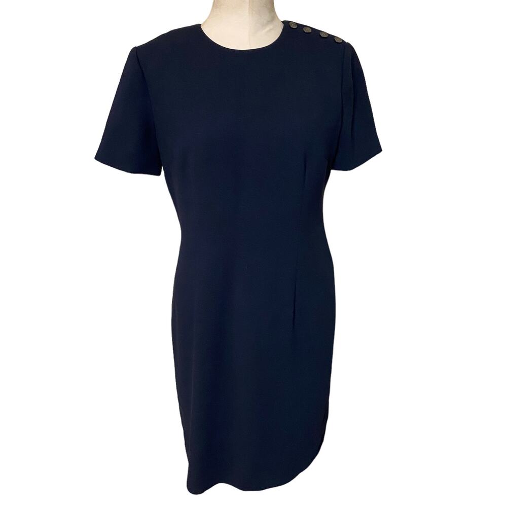 Brooks Brothers Vintage Light Academia Navy Dress sz 8- fits like size 6